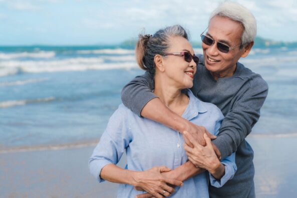 Man and woman at the beach